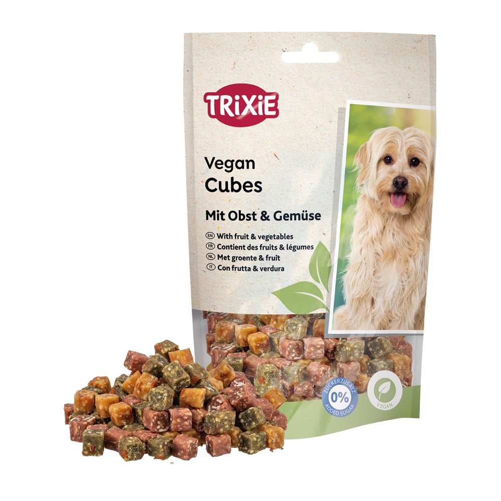 Veganske terninger med frugt og grøntsager - 100 g