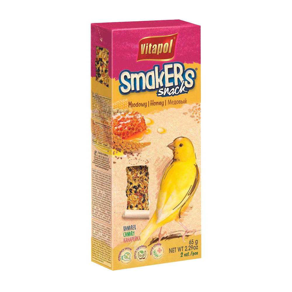Vitapol Smakers Kanarie Honung - 65 G | Endast 39 kr! - Zoogiganten