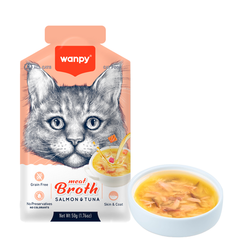 Wanpy Kattekødbouillon Tun &amp; Laks - 50 G