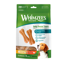 Whimzees Ricebone Tuggben L 9 ST - 540 G | Endast 149 kr! - Zoogiganten